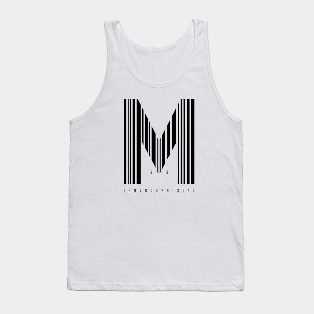 Mighty Max Bar Code (BLACK) Tank Top by awskky